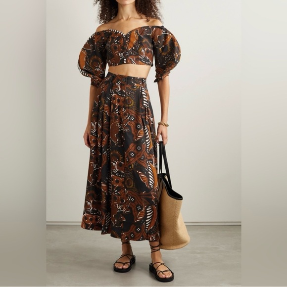 Mara Hoffman puff sleeve top - Picture 3 of 4
